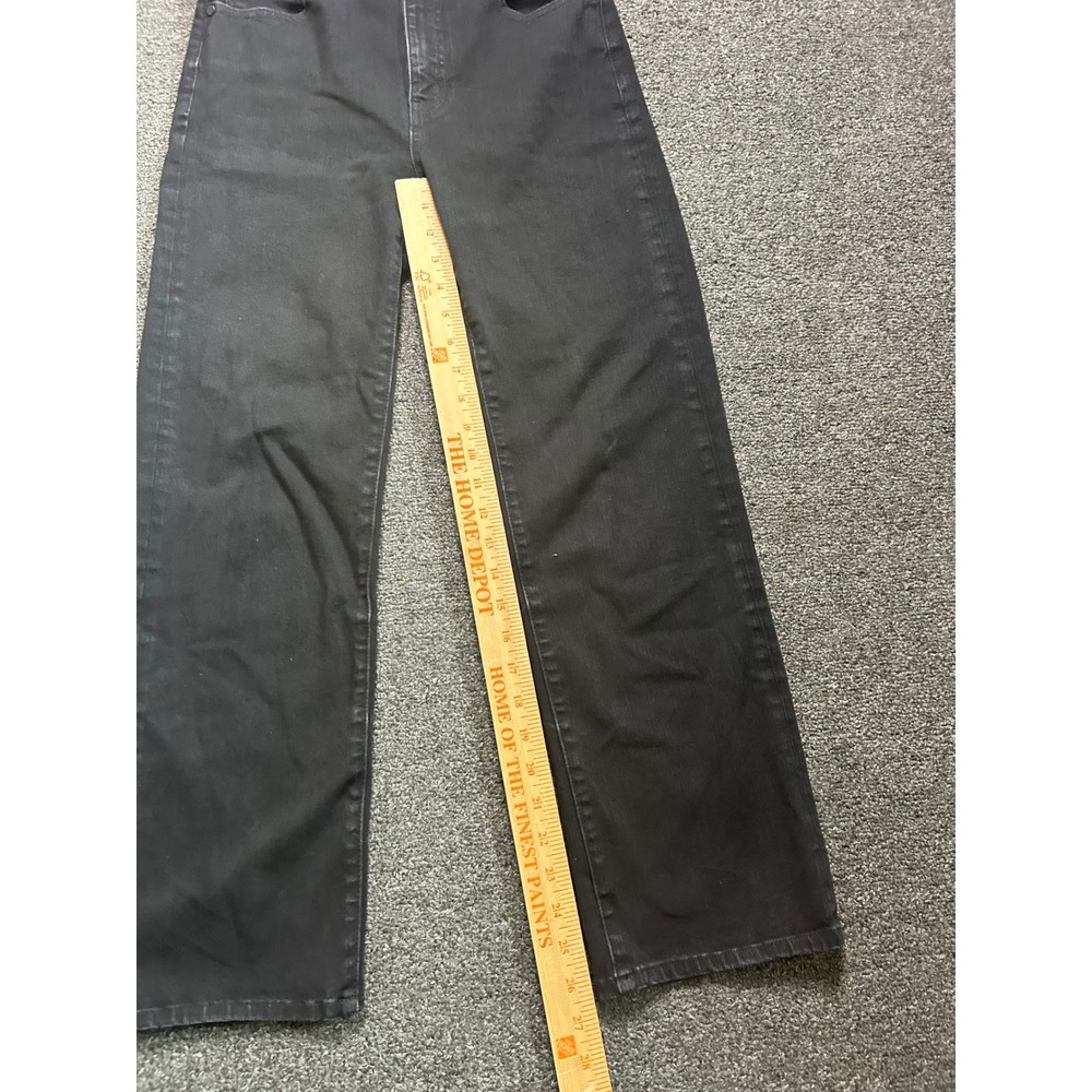 Quince Stretch High Rise Straight Jeans Black Womenss 27x27 High Rise Classic - Picture 2 of 8